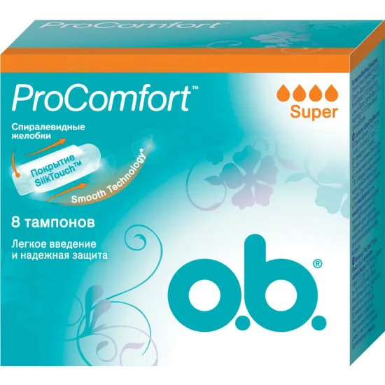 Tampoane OB Pro Comfort Super, 8 buc.