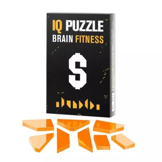 Joc de logica IQ Puzzle 0159 Dollar Sign, 8 piese