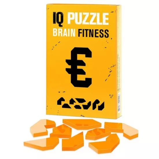 Joc de logica IQ Puzzle 1453 Euro Sign, 8 piese