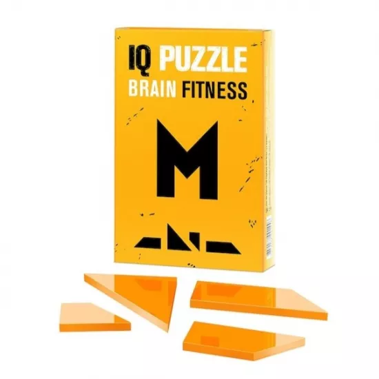 Joc de logica IQ Puzzle 0135 Letter М, 4 piese