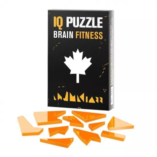 Joc de logica IQ Puzzle 0197 Maple Leaf, 10 piese
