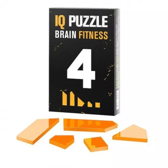 Joc de logica IQ Puzzle 0296 Number 4, 5 piese