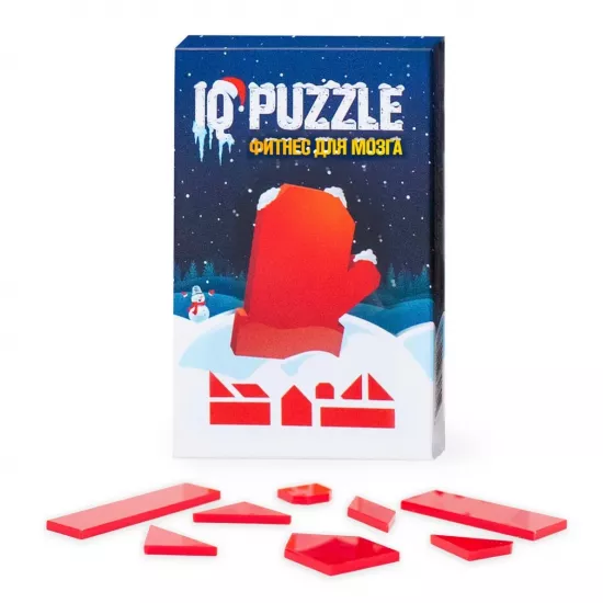 Joc de logica IQ Puzzle 0685 Santa's Mitten, 8 piese