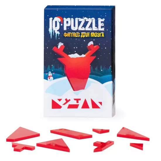 Joc de logica IQ Puzzle 0777 Deer, 8 piese