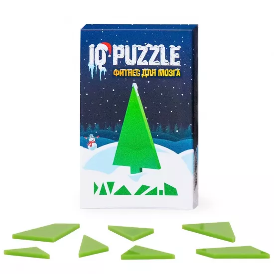 Joc de logica IQ Puzzle 0647 Christmas Tree, 7 piese