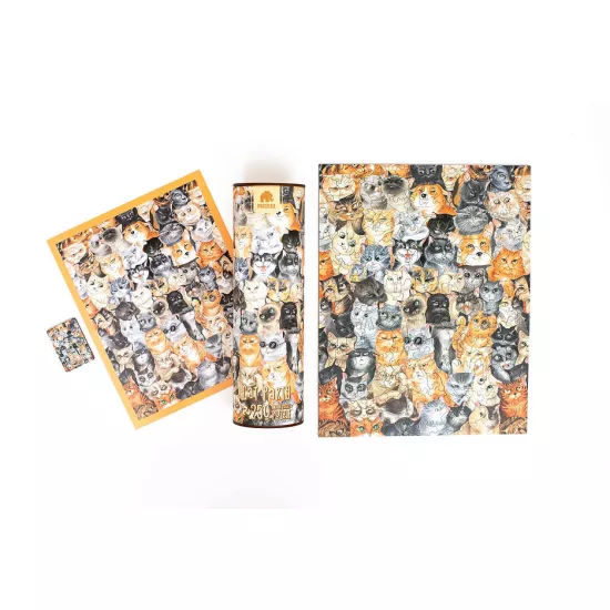 Piecezz 1095 Puzzle Tube Cat Party, 250pcs