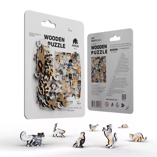 Piecezz 1323 Puzzle Mini Cat Party, 40pcs