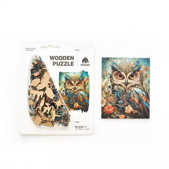 Piecezz 1866 Puzzle Mini Owl, 40pcs