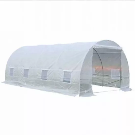 Sera pentru gradina Tehno MS 4x2.5x2m alba / Ø26mm / 1 usa