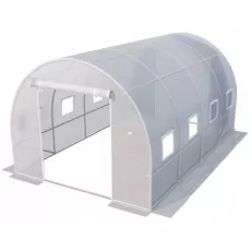 Sera pentru gradina Tehno MS 5x2.5x2m albă / Ø26mm / 1 ușa Sera pentru gradina Tehno MS 5x2.5x2m albă / Ø26mm / 1 ușa