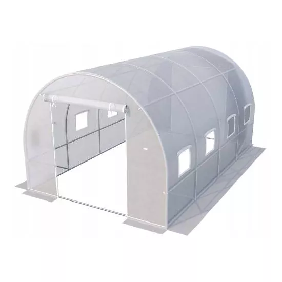 Sera pentru gradina Tehno MS 5x2.5x2m albă / Ø26mm / 1 ușa