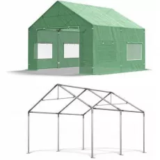 Садовая теплица Tehno MS Pro 4x4x3,15m, 240 g/m3