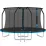 Батут Thunder Elite 12FT, 374 см, внутренняя сетка, Blue