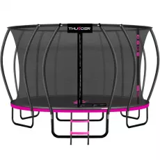 Trambulină Thunder Pro 16FT, 488 cm, plasă interioară, Pink