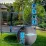 Trambulină Thunder Pro, 255 cm, plasă externă, Blue