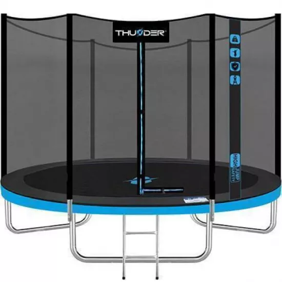 Батут Thunder Pro 10FT, 312 см, внешняя сетка, Blue