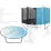 Батут Thunder Pro 10FT, 312 см, внешняя сетка, Blue