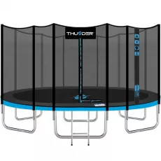 Trambulină Thunder Pro 16FT, 488 cm, plasă externă, Blue