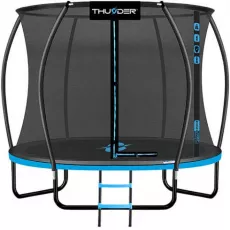 Батут Thunder Ultra, 255 см, внутренняя сетка, Blue Батут Thunder Ultra, 255 см, внутренняя сетка, Blue