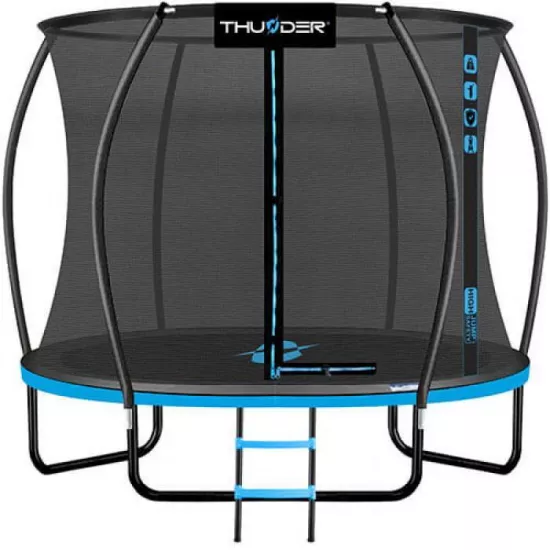 Батут Thunder Ultra, 312 см, внутренняя сетка, Blue
