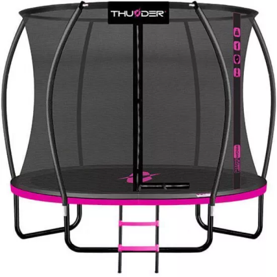 Батут Thunder Ultra, 312 см, внутренняя сетка, Pink