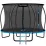 Батут Thunder Ultra, 374 см, внутренняя сетка, Blue