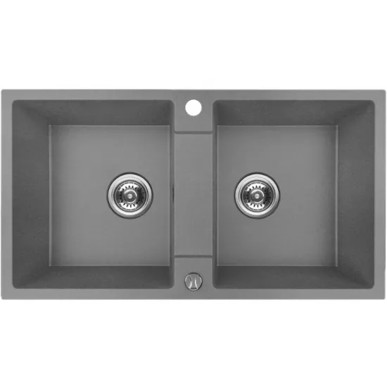 Chiuvetă de bucătărie Backer Nona Duo 800х440 mm, Grey