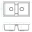 Chiuvetă de bucătărie Backer Nona Duo 800х440 mm, Grey