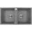 Chiuvetă de bucătărie Backer Nona Duo 800х440 mm, Grey