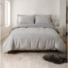 Lenjerie de pat Relaxe Home Soft Dreams Grey Cascade (2 persoane EURO/Bumbac)