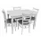 Набор мебели Eva Стол HV-29V White + 4 стула COCO (White, NV-10WP Grey )