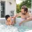 Jacuzzi gonflabil Intex Chevron Deluxe Square Bubble 28446 (795 l/173x173x71 cm)