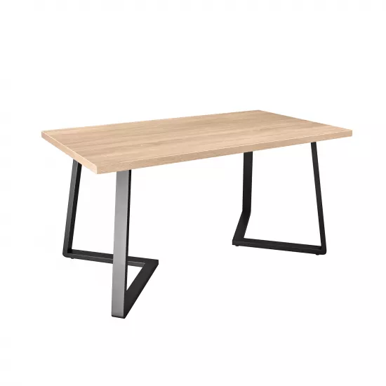 Masă pentru bucătărie DP Frida 135x75, Sonoma/Black Legs