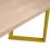 Masă pentru bucătărie DP Frida 135x75, Sonoma/Golden Leg