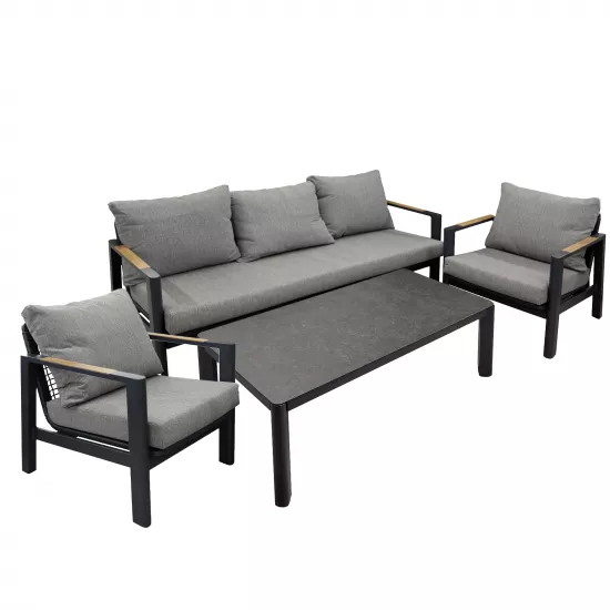 Set mobila de grădină DP Kansas, Gray