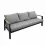 Set mobila de grădină DP Kansas, Gray