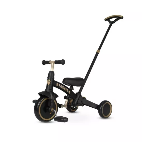 Tricicleta Qplay Stager 3 in1 Platinum/Golden