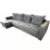 Диван угловой Art Lux E1 (3x1.5) прямые деревянные подлокотники, Серый