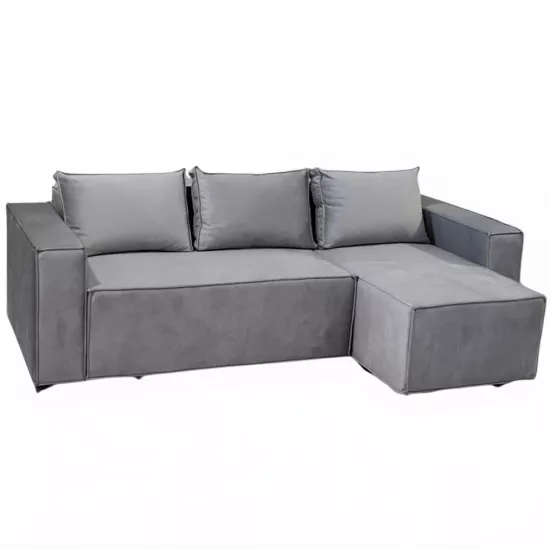 Диван угловой Art Lux Emilia E3L (2.4x1.4), Серый