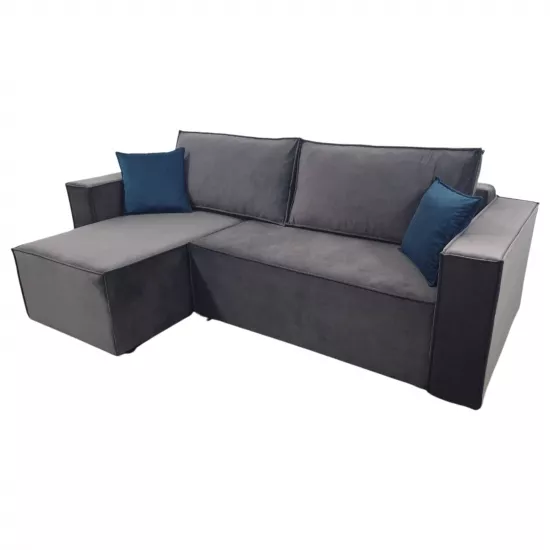 Диван угловой Art Lux E3 (2.5x1.5), Серый