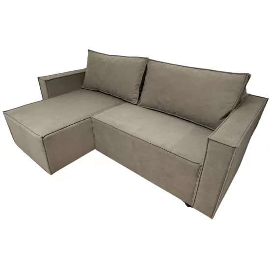 Canapea de colț Art Lux E3 (2.5x1.5), Maro