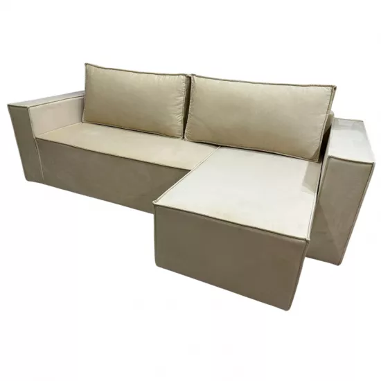 Canapea de colț Art Lux E3 (2.5x1.5), Bej