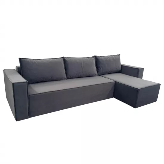 Диван угловой Art Lux E3L (305x140), Серый
