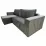Диван угловой Art Lux E3 (2.5x1.5) складки из ткани, Серый