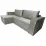 Диван угловой Art Lux E3 (2.5x1.5) складки из ткани, Серый