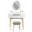 Masă toaletă Jumi CM-920576 cu taburet, White