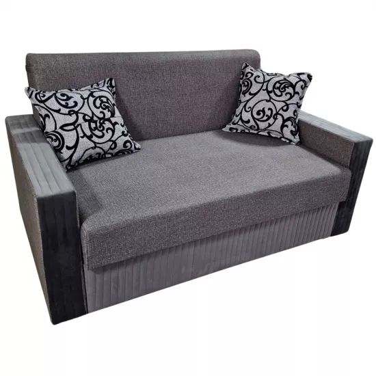 Canapea dreaptă Art Lux N1 (0.83x1.25) cotiere drepte, Dark Grey