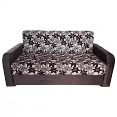 Canapea dreaptă Art Lux N1 (0.83x1.45) cotiere rotungite, Maro/Ornament