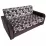 Canapea dreaptă Art Lux N1 (0.83x1.45) cotiere rotungite, Maro/Ornament