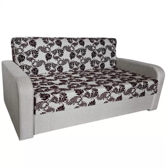 Canapea dreaptă Art Lux N1 (0.83x1.25) cotiere rotungite, Bej/Ornament